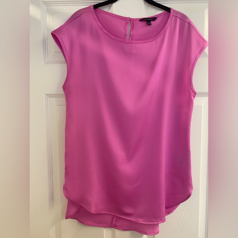 Banana Republic Pink Sleeveless Tunic